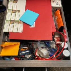 before photo of messy drawer #1