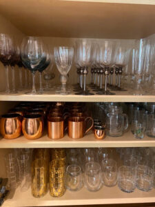 Its 5:00 somewhere!  Had so much fun organizing this barware!  Then it was really 5:00.