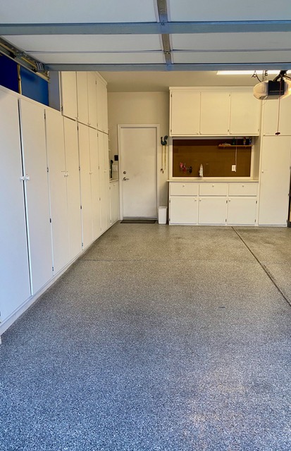 Can you say PRISTINE?  I have to brag…this is my garage.  Found a home for everything and cleared off the work bench.  I love love coming home to this and no more embarrassment when my door is open.